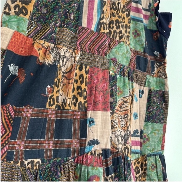:Price Firm: Anthropologie Pilcro Patchwork Tiger Mini Dress - Picture 7 of 11